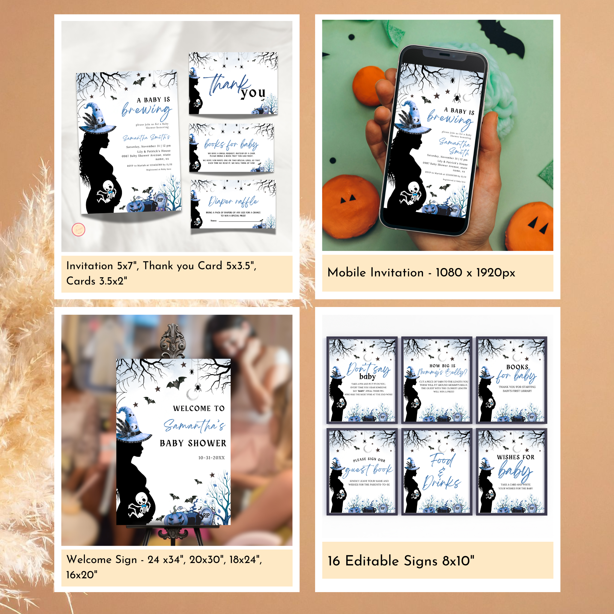 A Baby is Brewing Shower Bundle | Blue