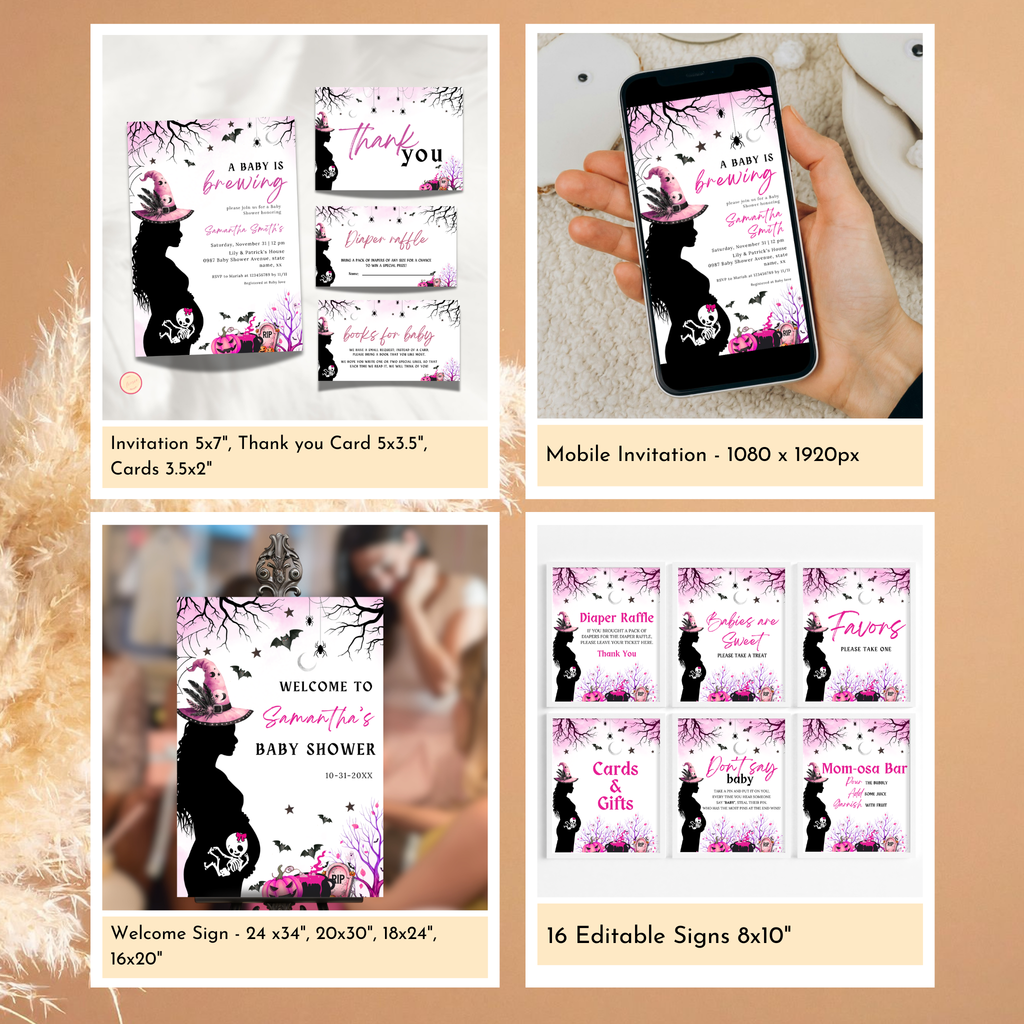 A Baby is Brewing Shower Bundle | Pink