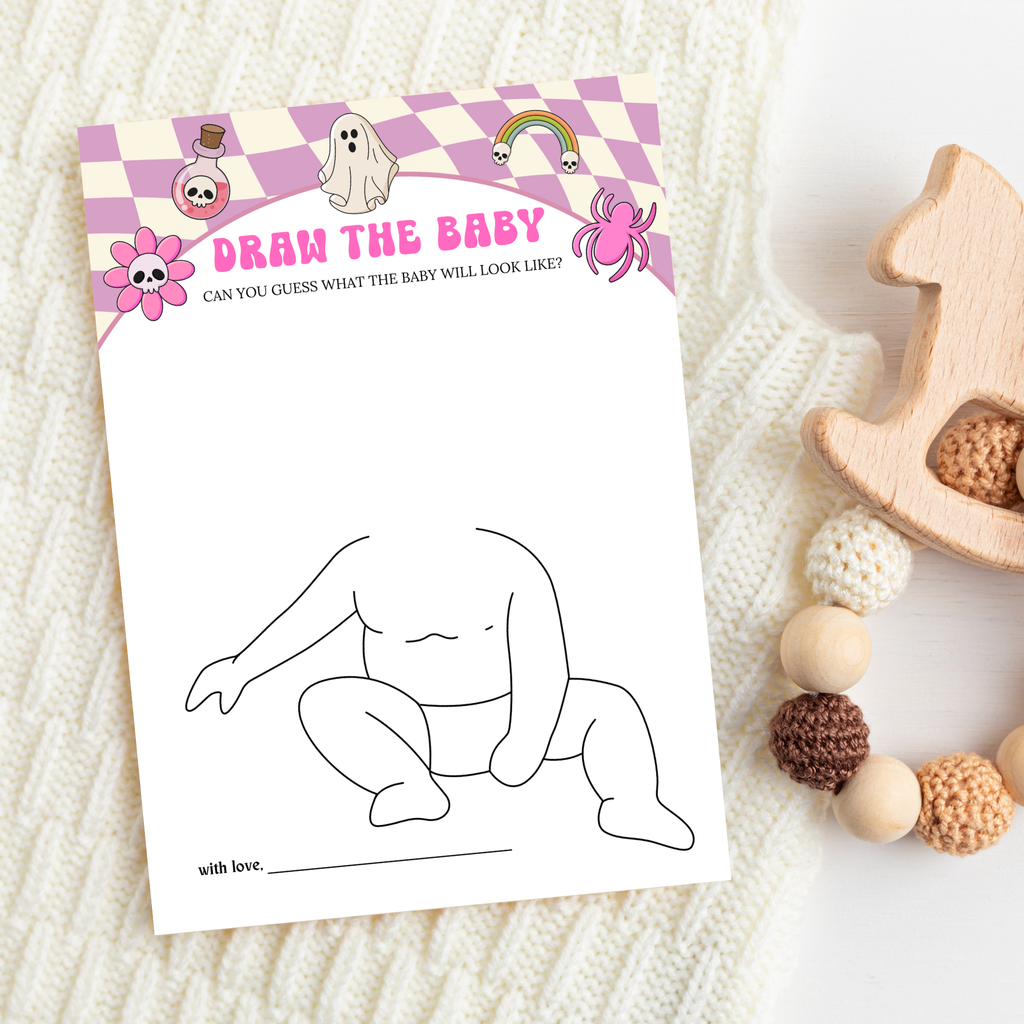 Halloween Baby Shower Games and Signage Bundle
