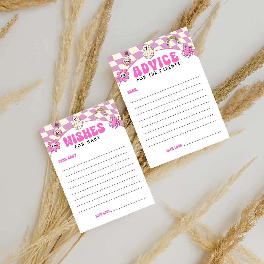 Halloween Baby Shower Games and Signage Bundle