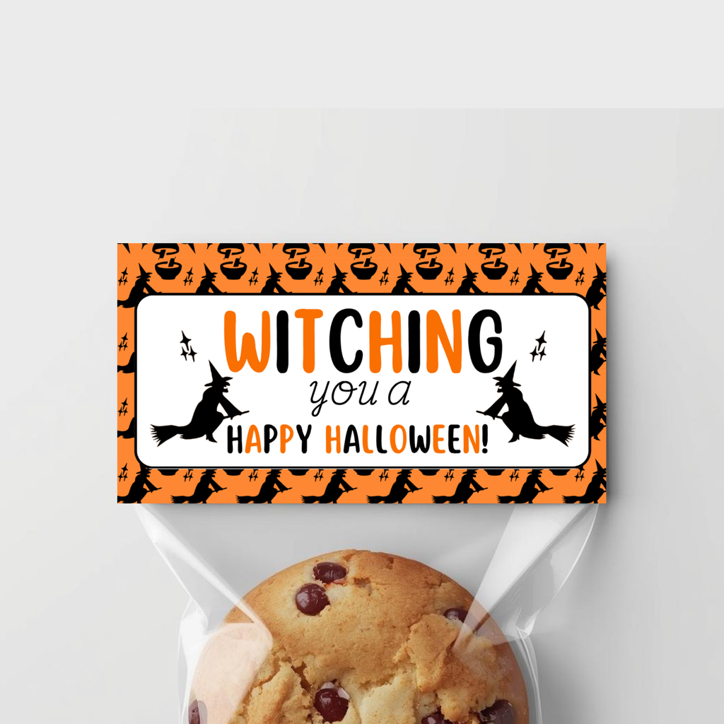 Halloween Treat Bag Toppers - Orange