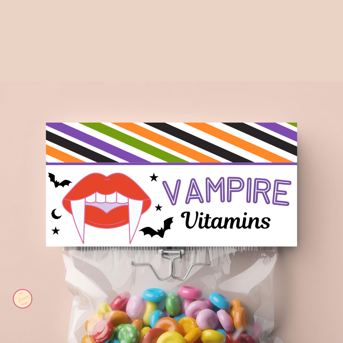 Vampire Vitamins Treat Topper