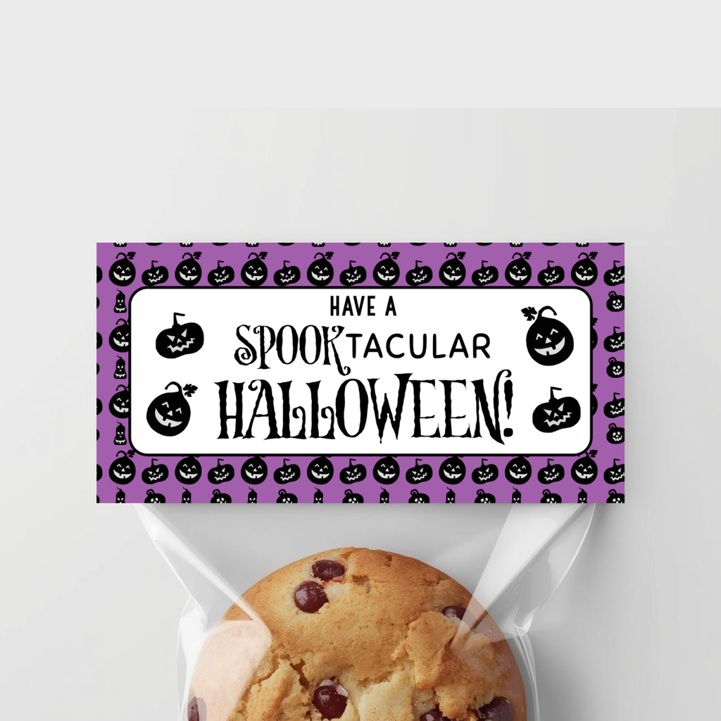 Halloween Treat Bag Toppers - Purple