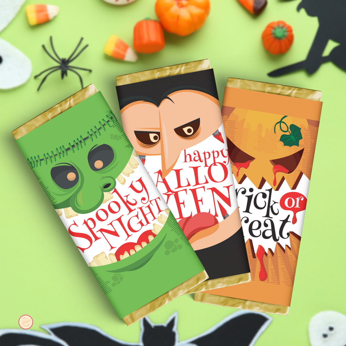 Halloween Choc Wrapper | Set of 3