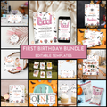 Halloween 1st Birthday Template Bundle