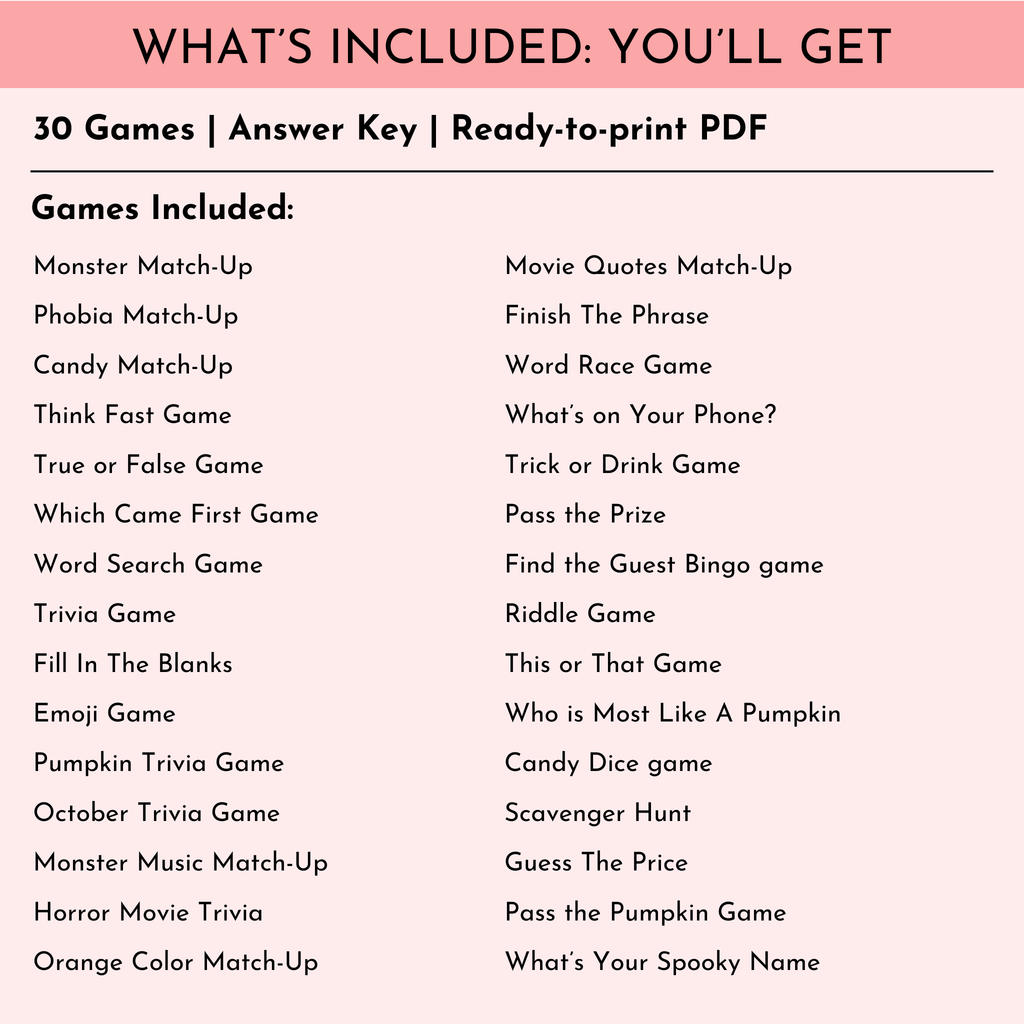 30 Halloween Party Games
