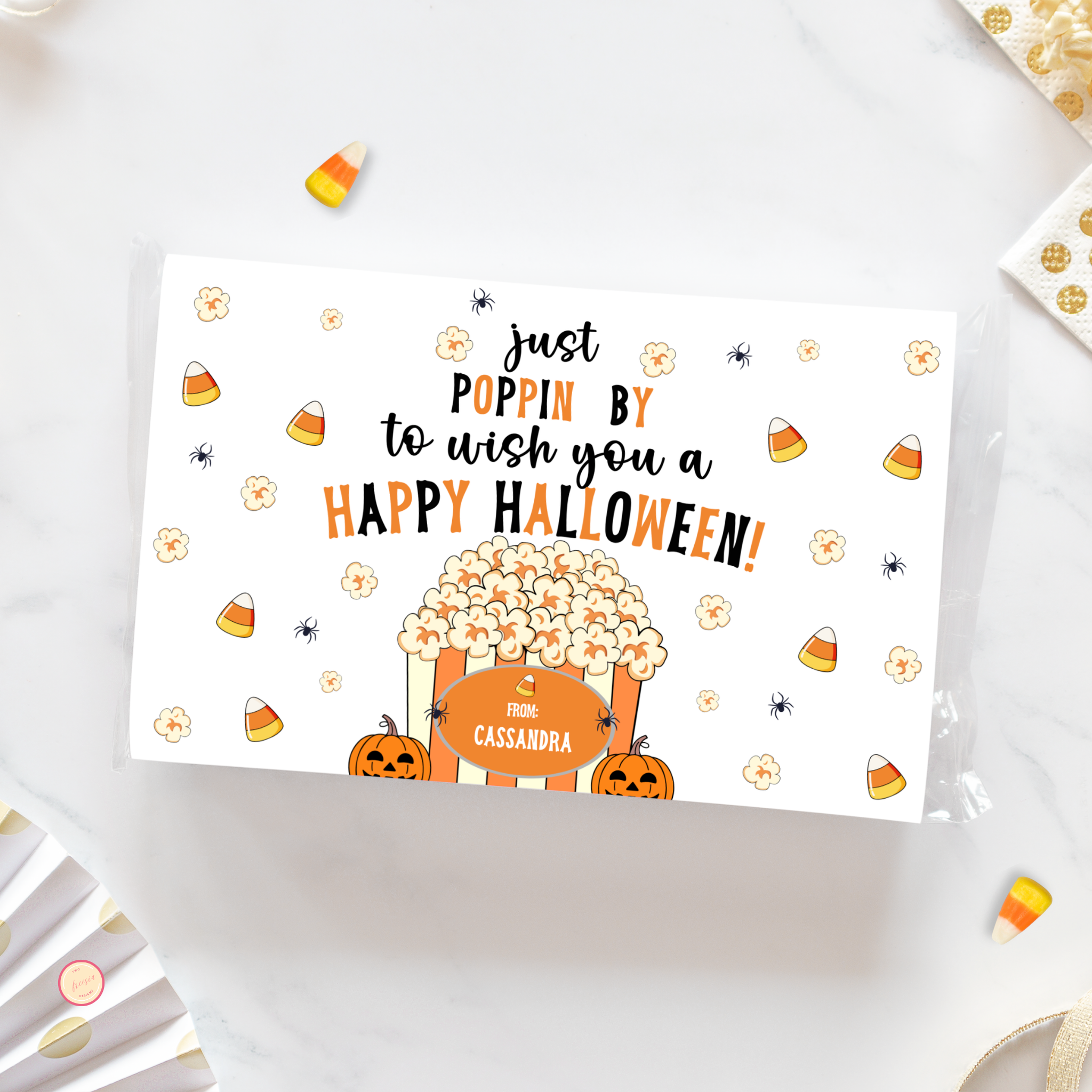 Halloween Popcorn Wrapper