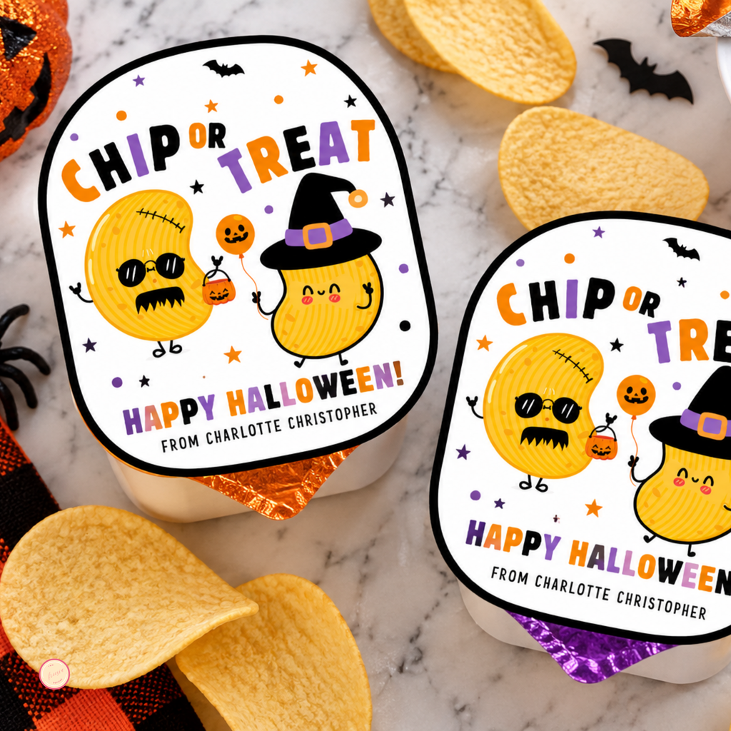Halloween Potato Chip Label - Chip or Treat