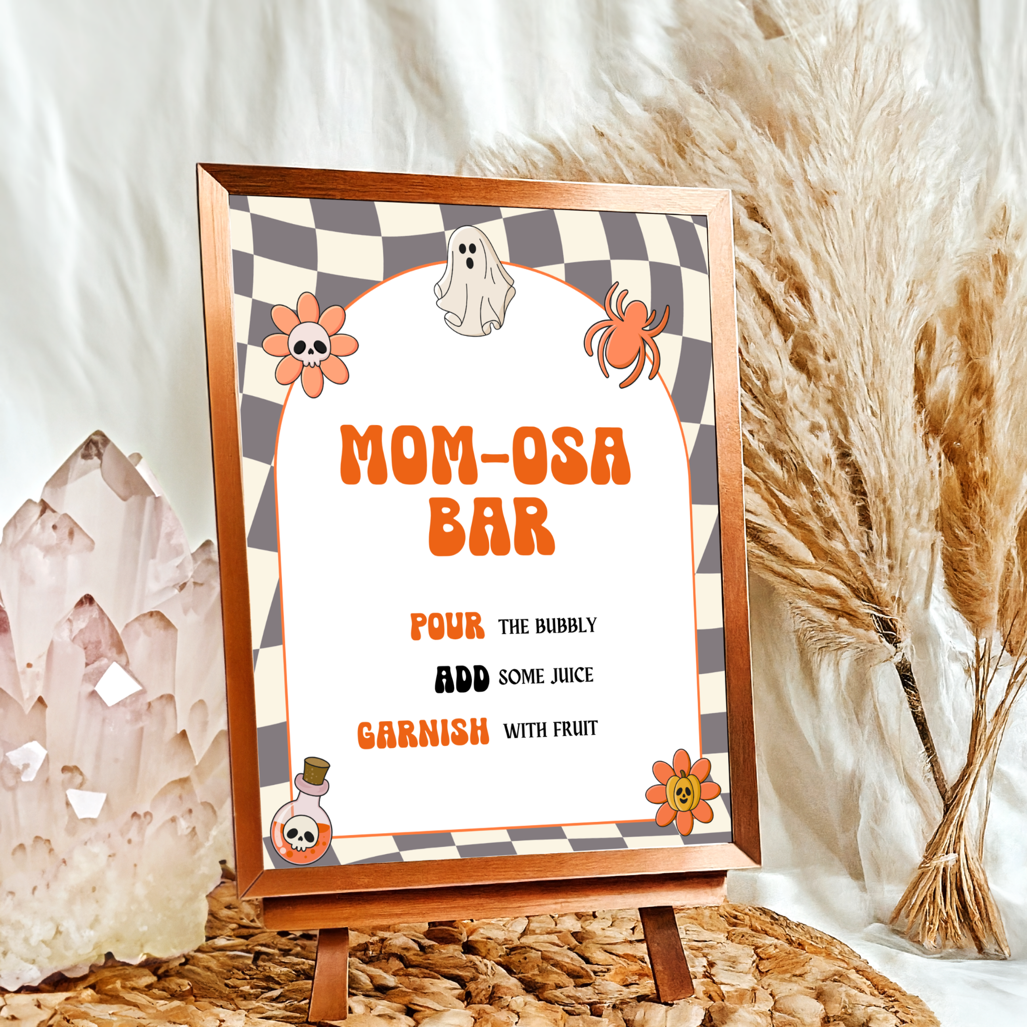 Halloween Baby Shower Table Sign
