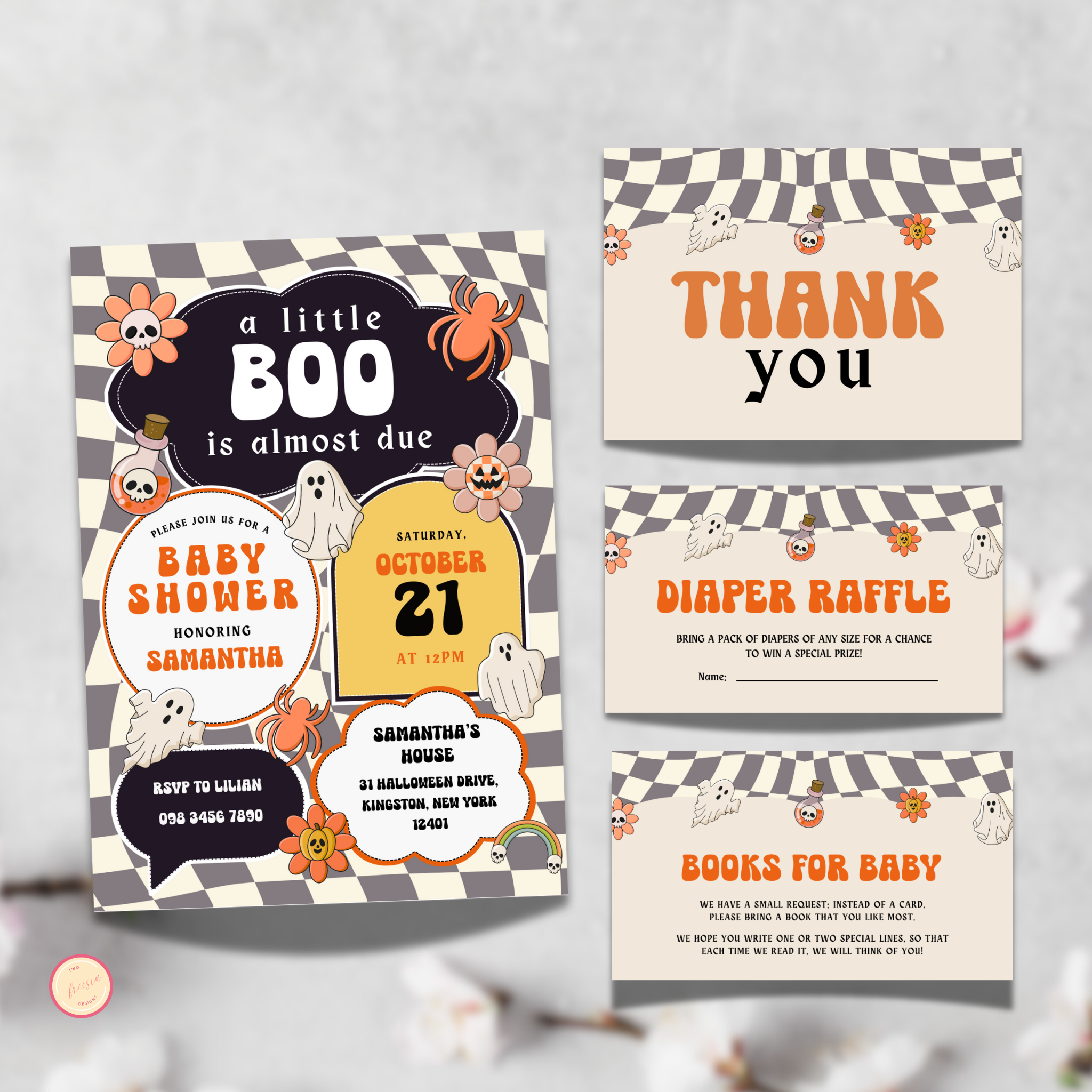 Little Boo Shower Invitation Bundle