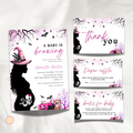 Halloween Baby Shower Invitation Set | A Baby is Brewing