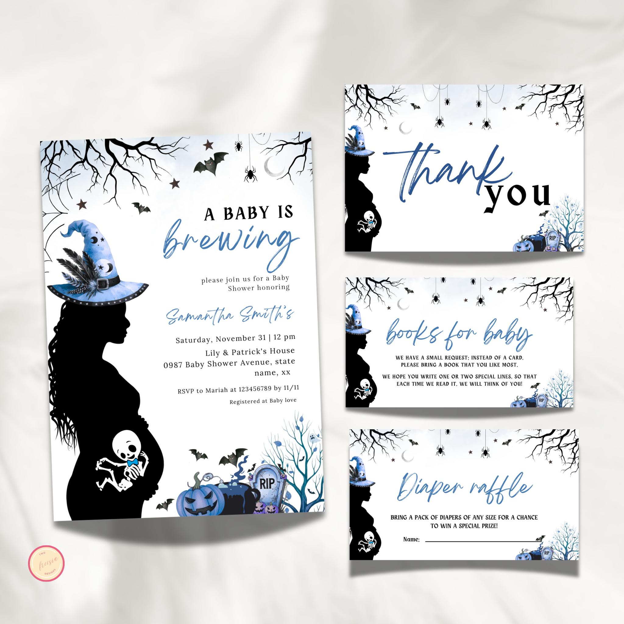 A Baby is Brewing | Halloween Baby Shower Set