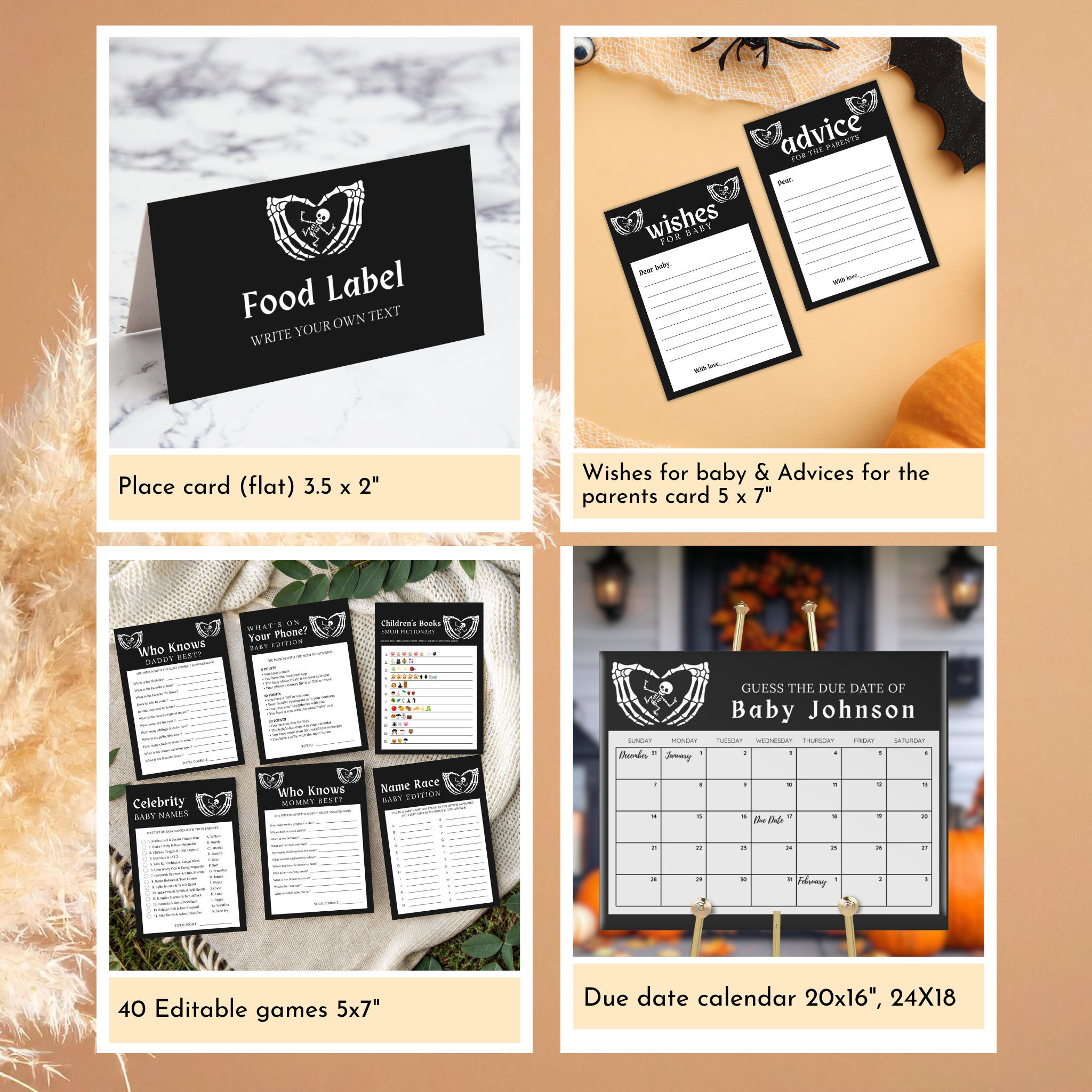 Halloween Baby Shower Bundle