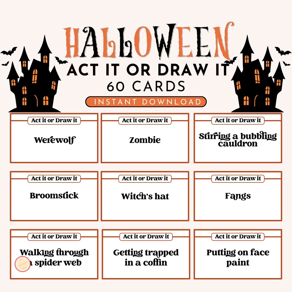 Halloween Act It or Draw It