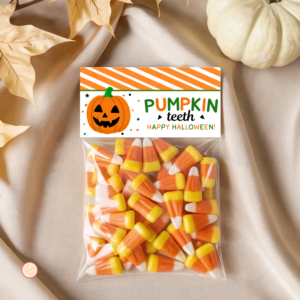 Pumpkin Teeth Bag Topper