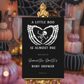 Halloween Baby Shower Welcome Sign