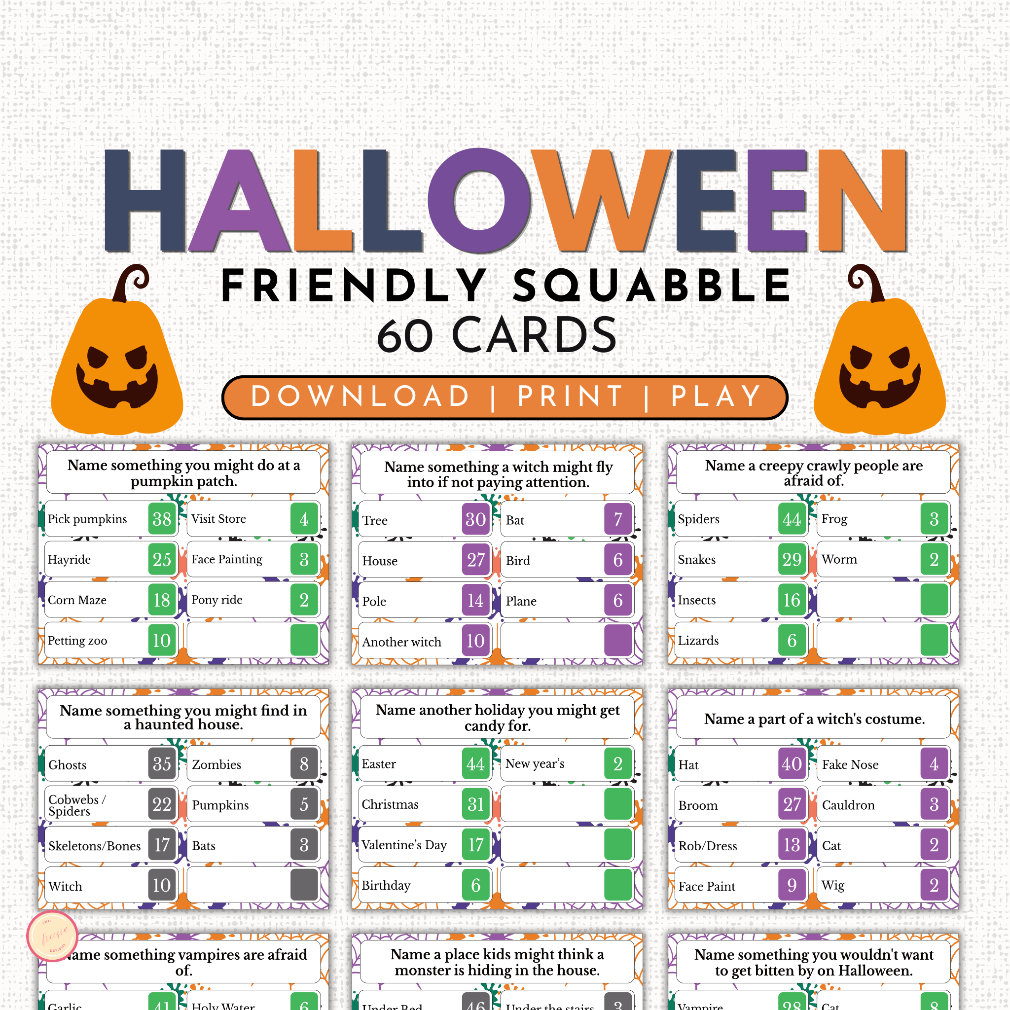 Halloween Friendly Squabble Game