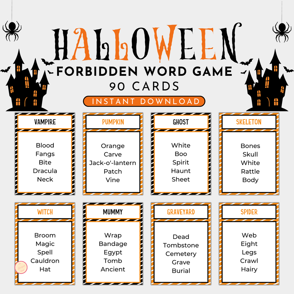 Halloween Forbidden Word Game