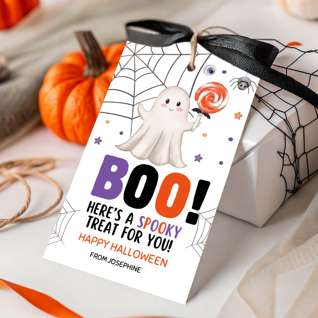 Boo Halloween Treat Tag