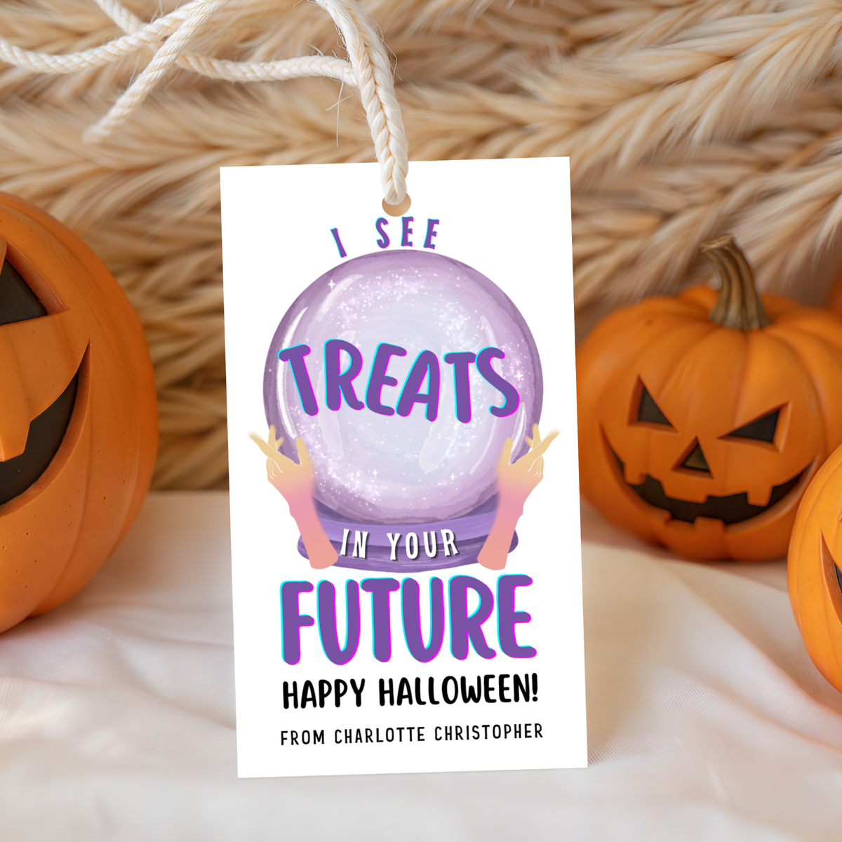 Halloween Crystal Ball Gift Tag