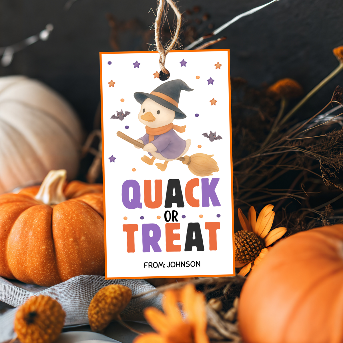 Halloween Rubber Duck Tag