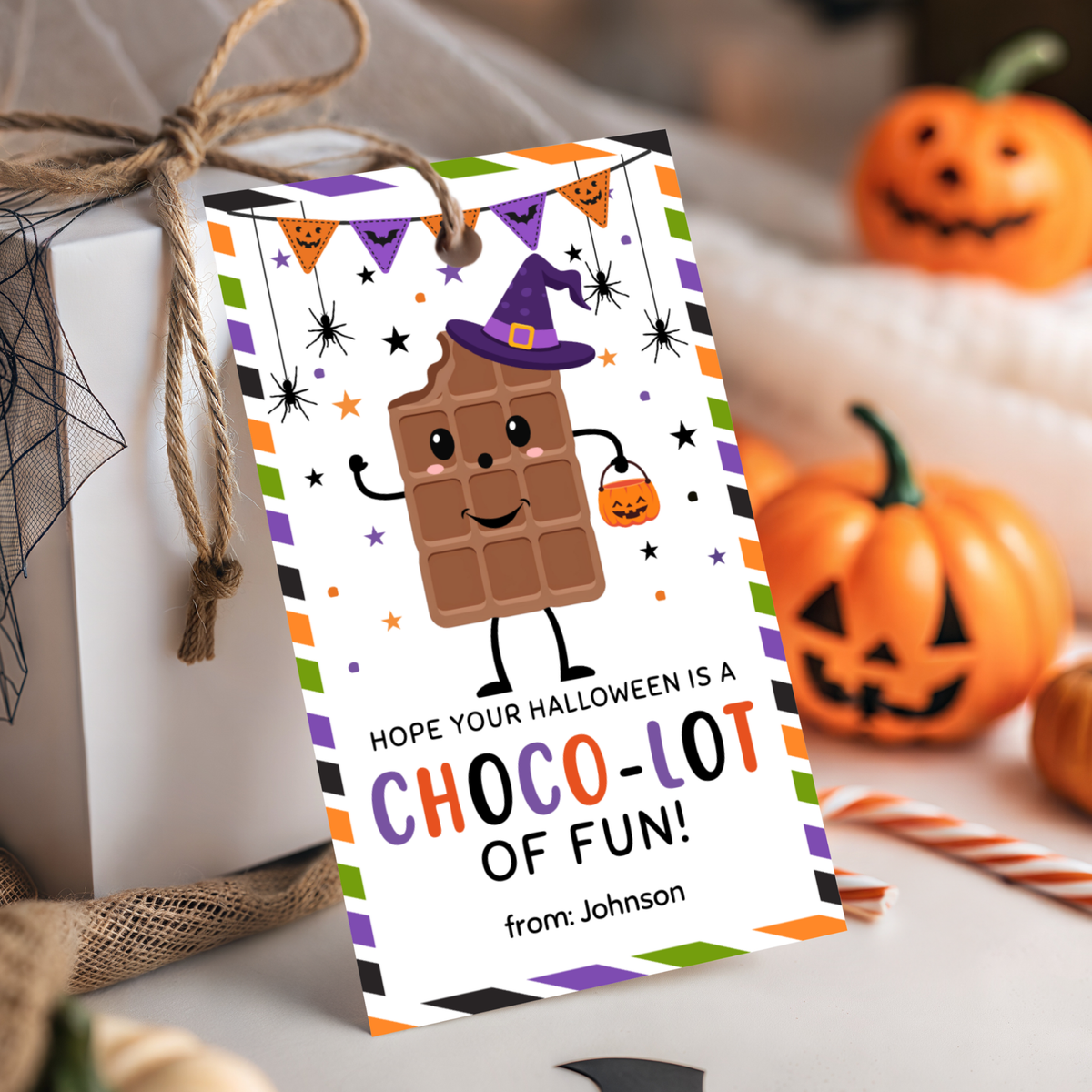 Halloween Chocolate Tag