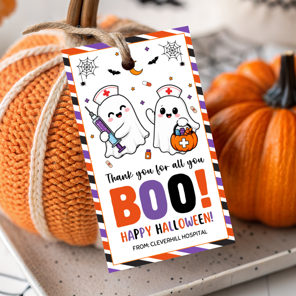 Nurse Halloween Treat Tag
