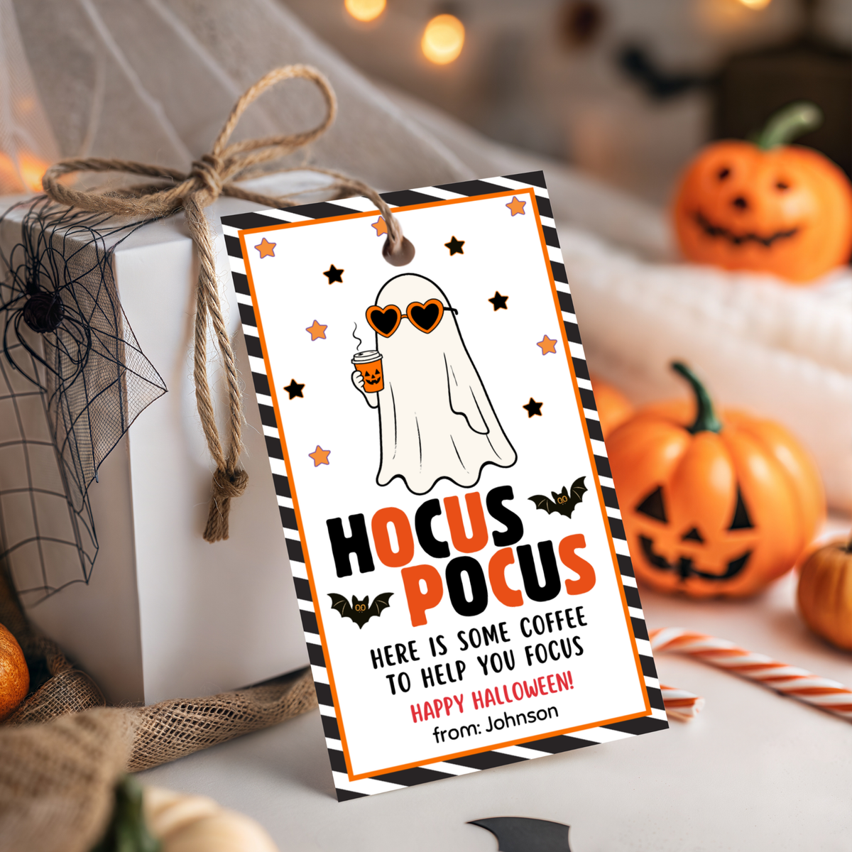 Halloween Coffee Tag