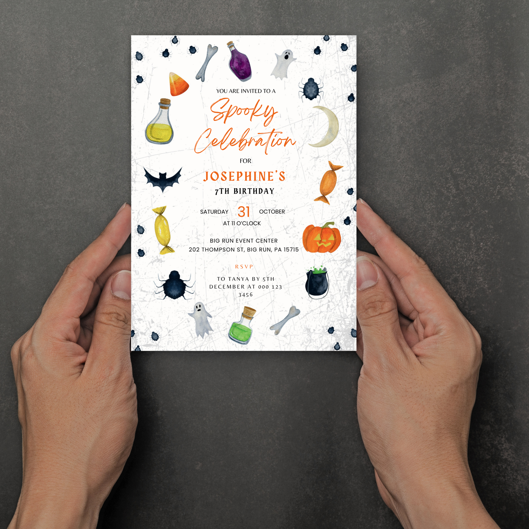 Halloween Spooktacular Birthday Party Invitation