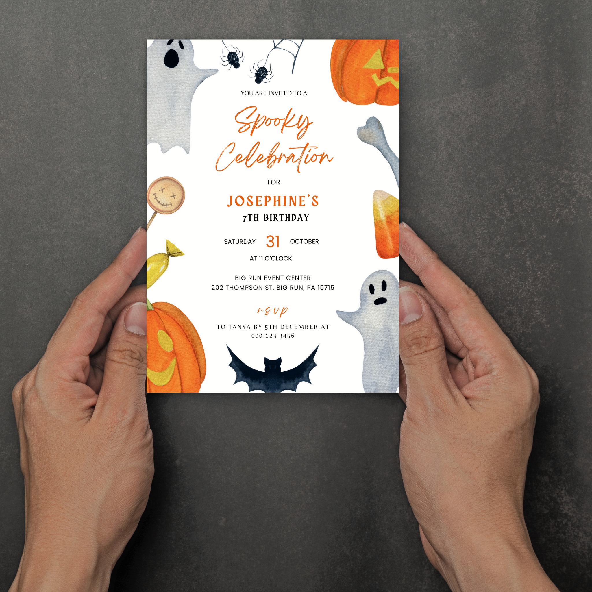 Spooky Celebration Birthday Invitation