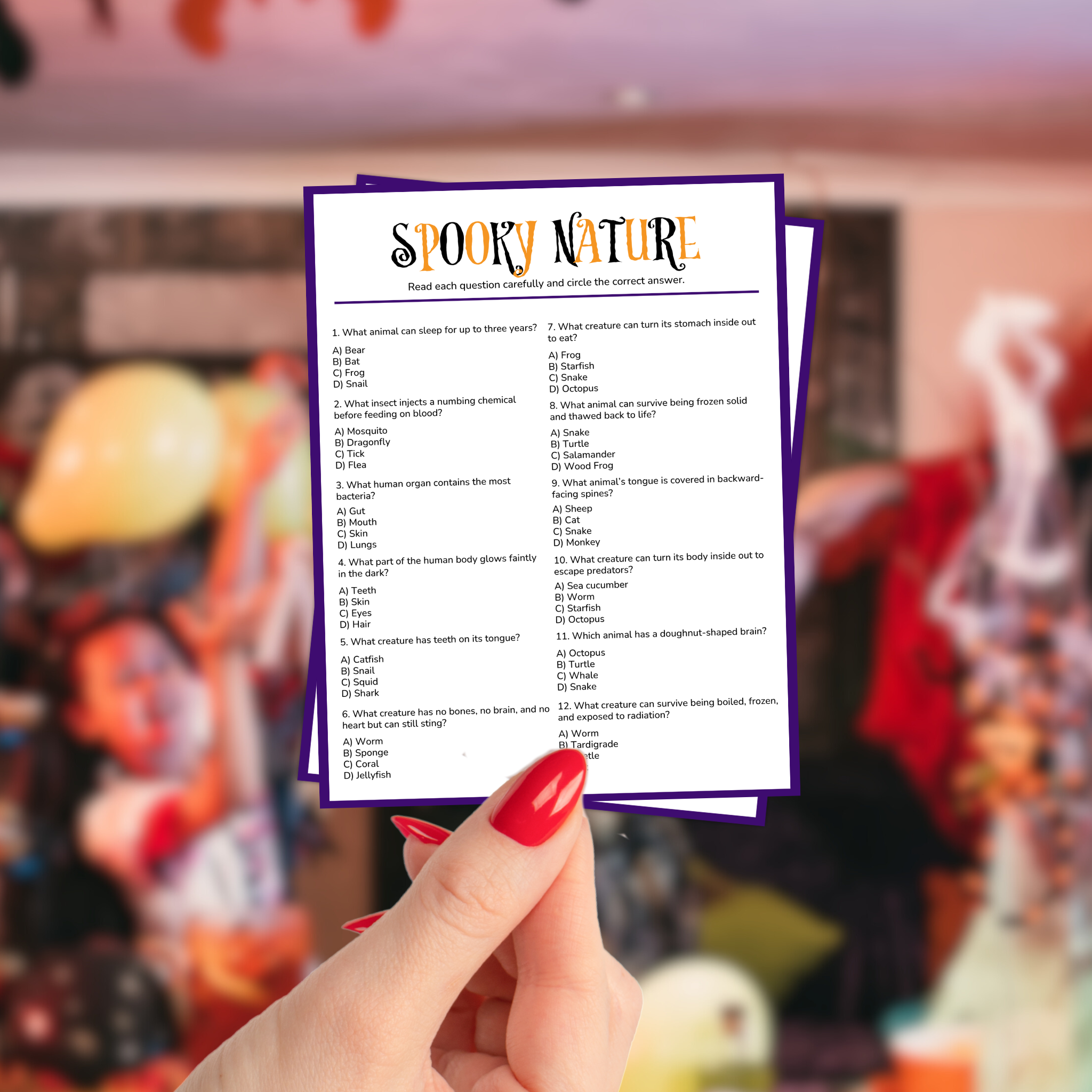 Halloween Trivia Game Bundle