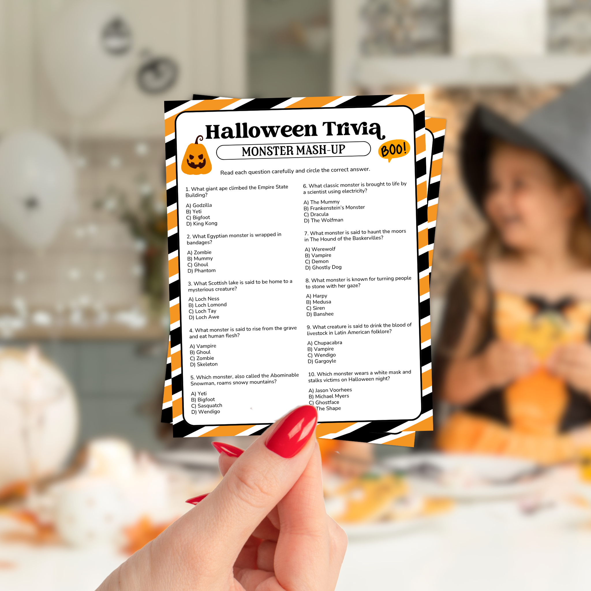 Halloween Trivia Game Bundle