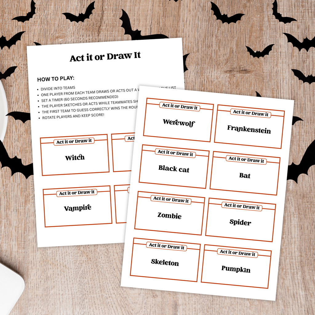 Halloween Act It or Draw It