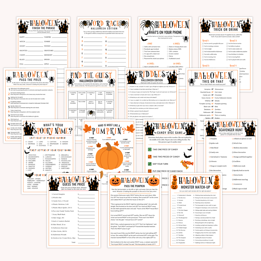 30 Halloween Party Games