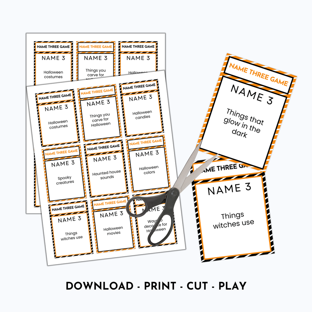 Halloween Name 3 Game