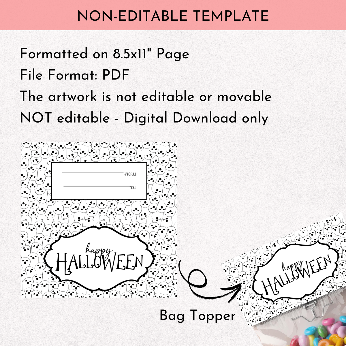 Halloween Treat Bag Toppers