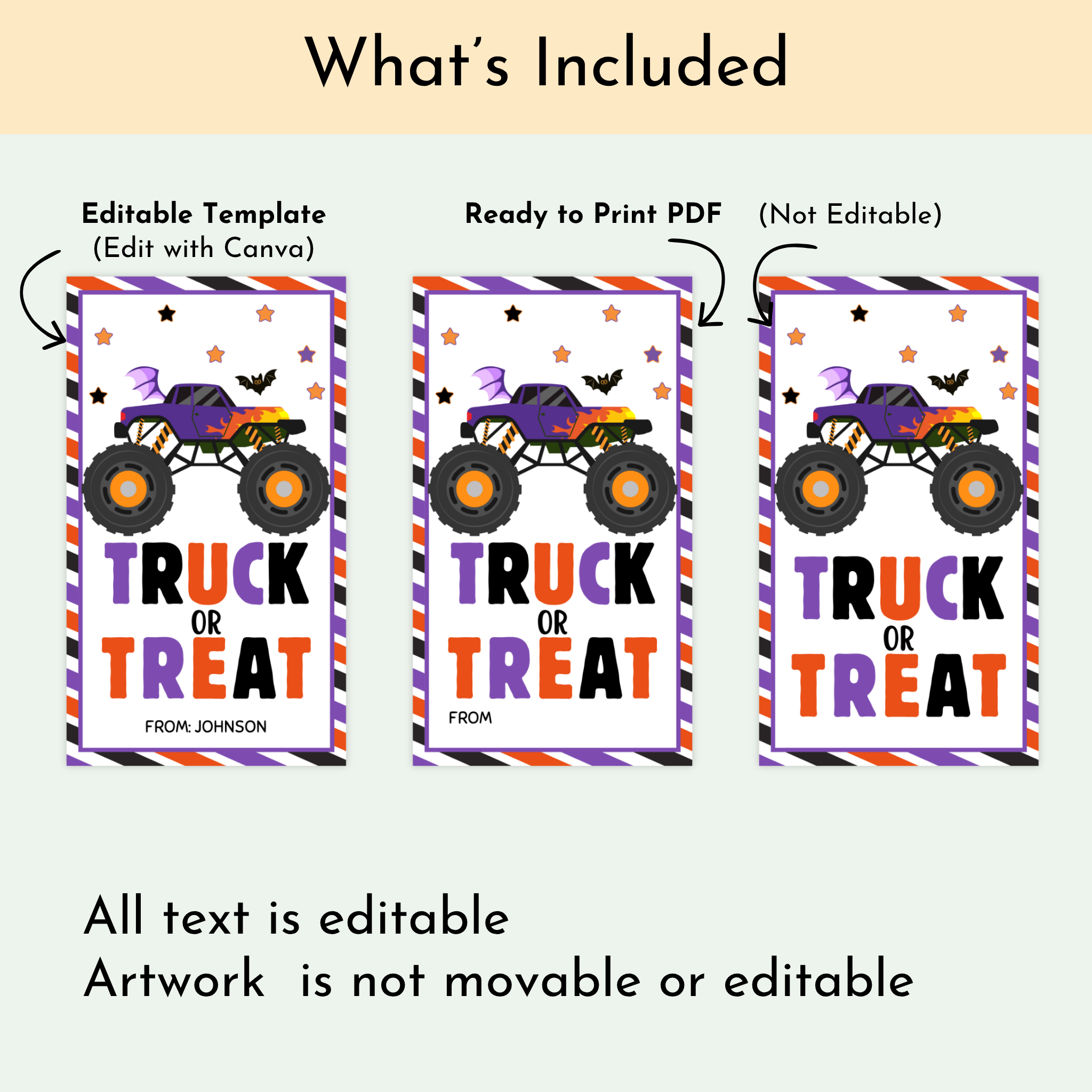Halloween Truck Tag