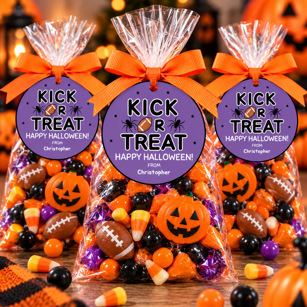 Halloween Kick or Treat Tag
