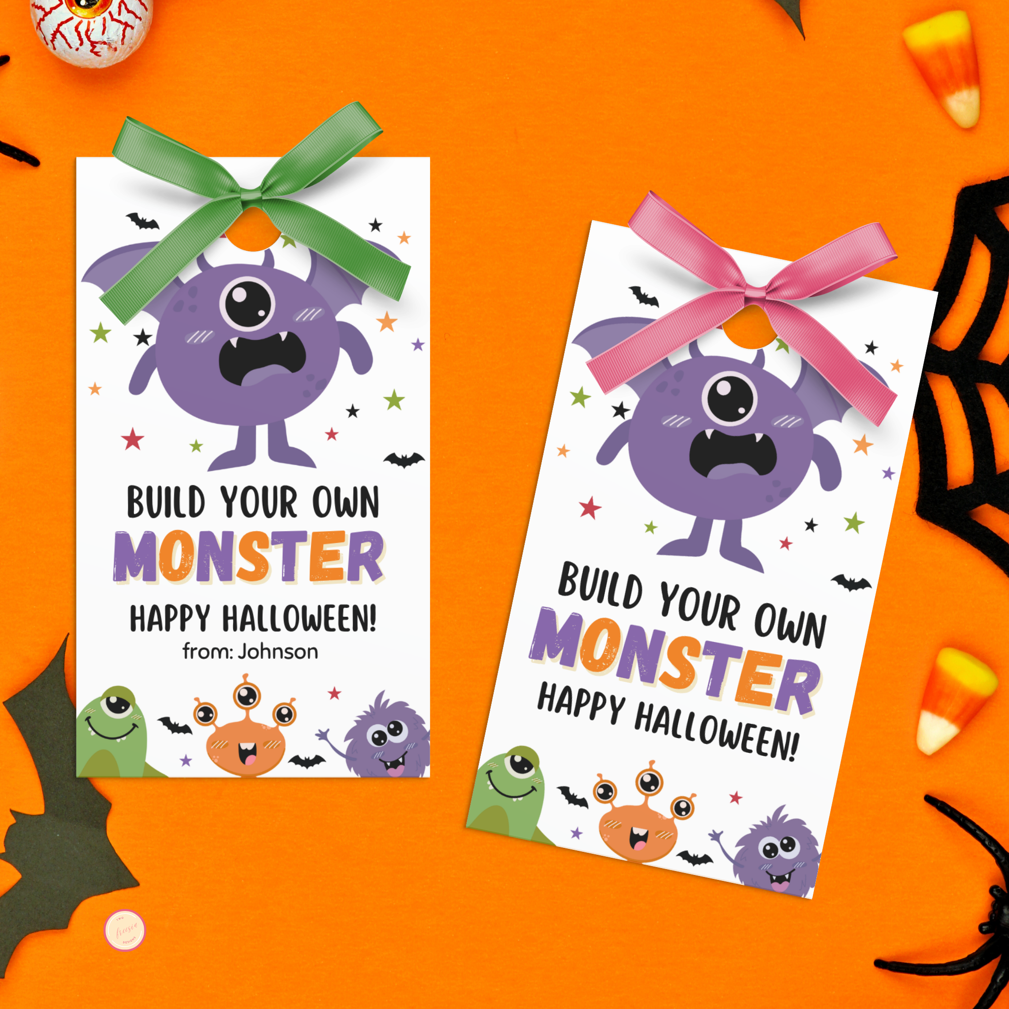Build Your Own Monster Halloween Tag