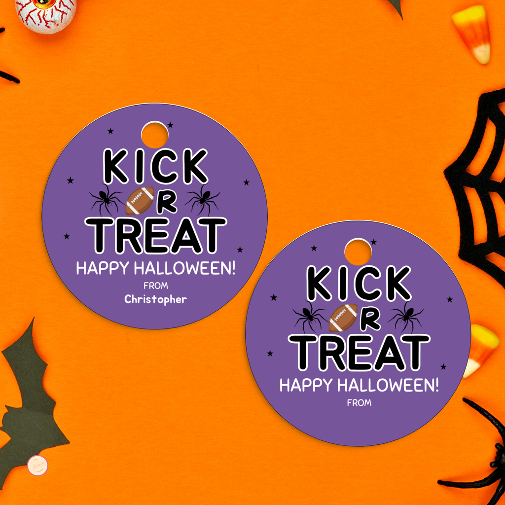 Halloween Kick or Treat Tag