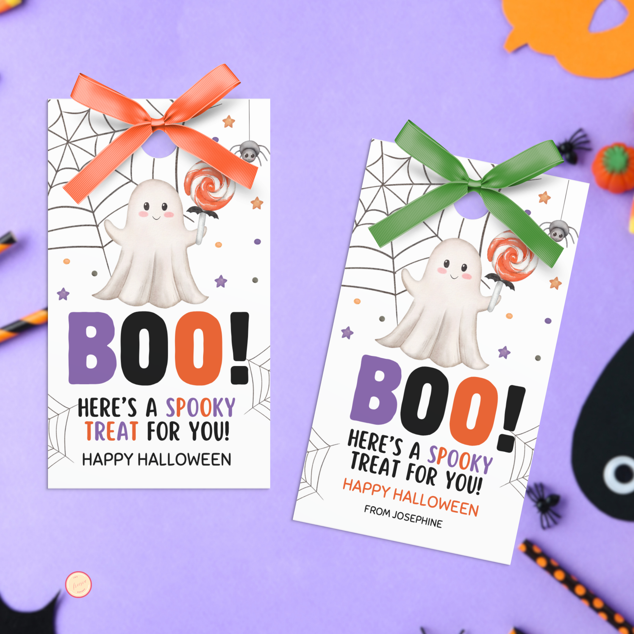 Boo Halloween Treat Tag