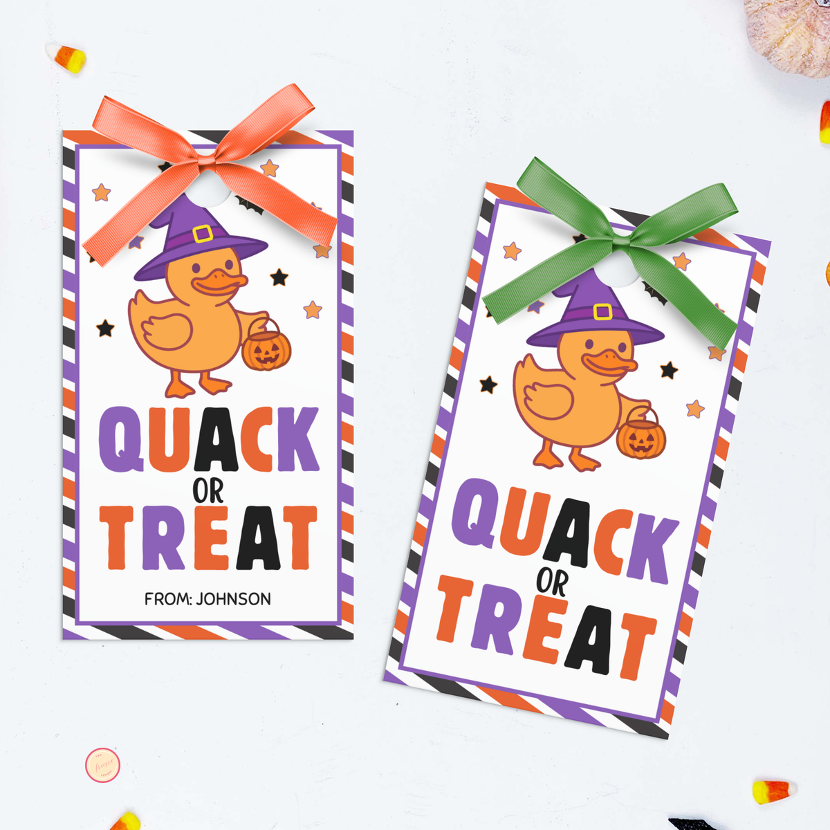 Halloween Rubber Duck Tag