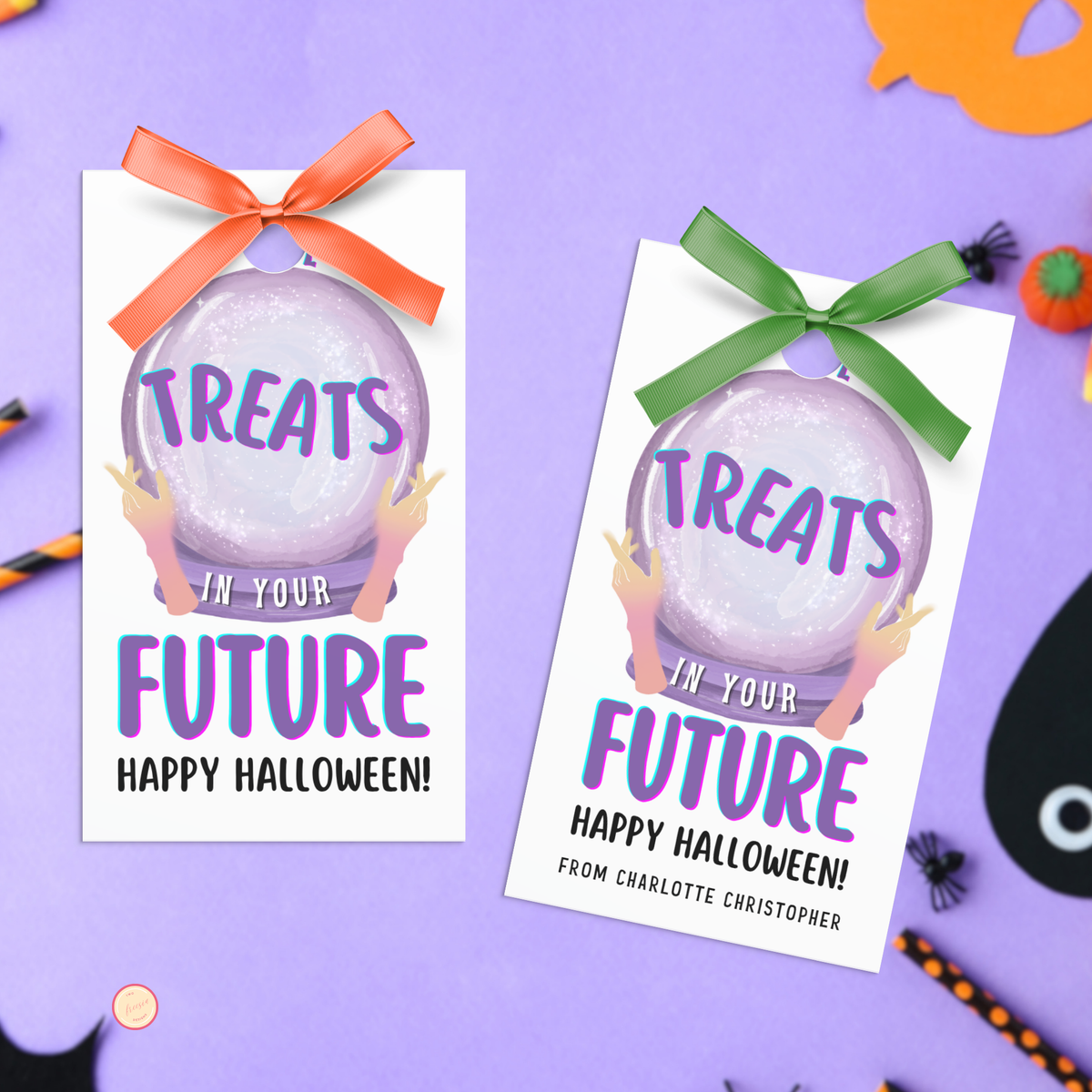 Halloween Crystal Ball Gift Tag