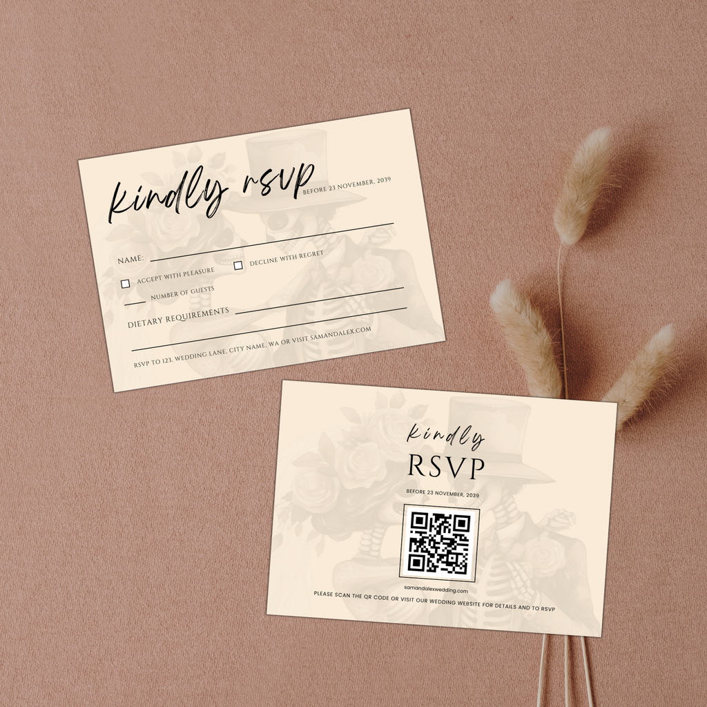 Gothic Wedding Invitation Set