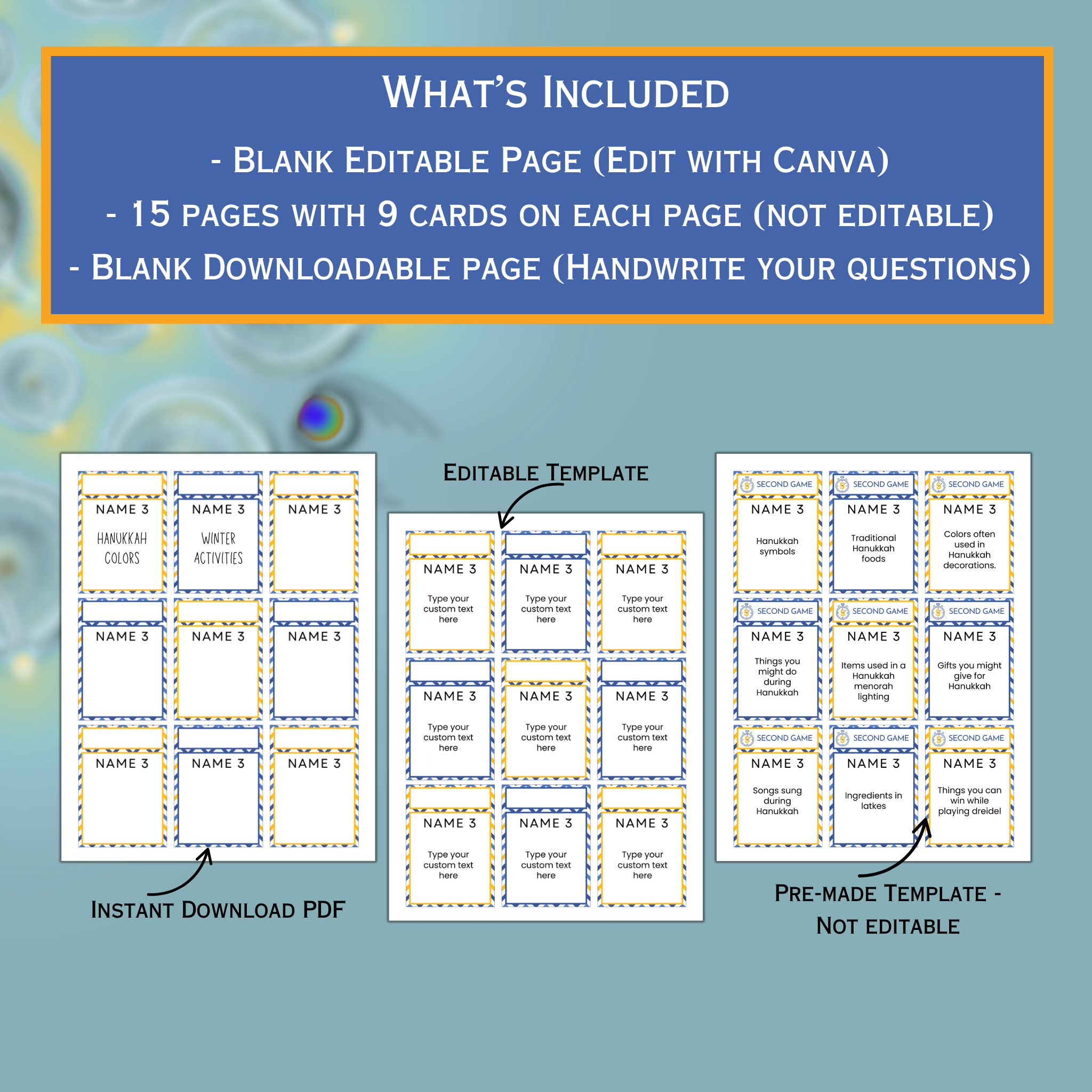 Hanukkah 5 Second Game