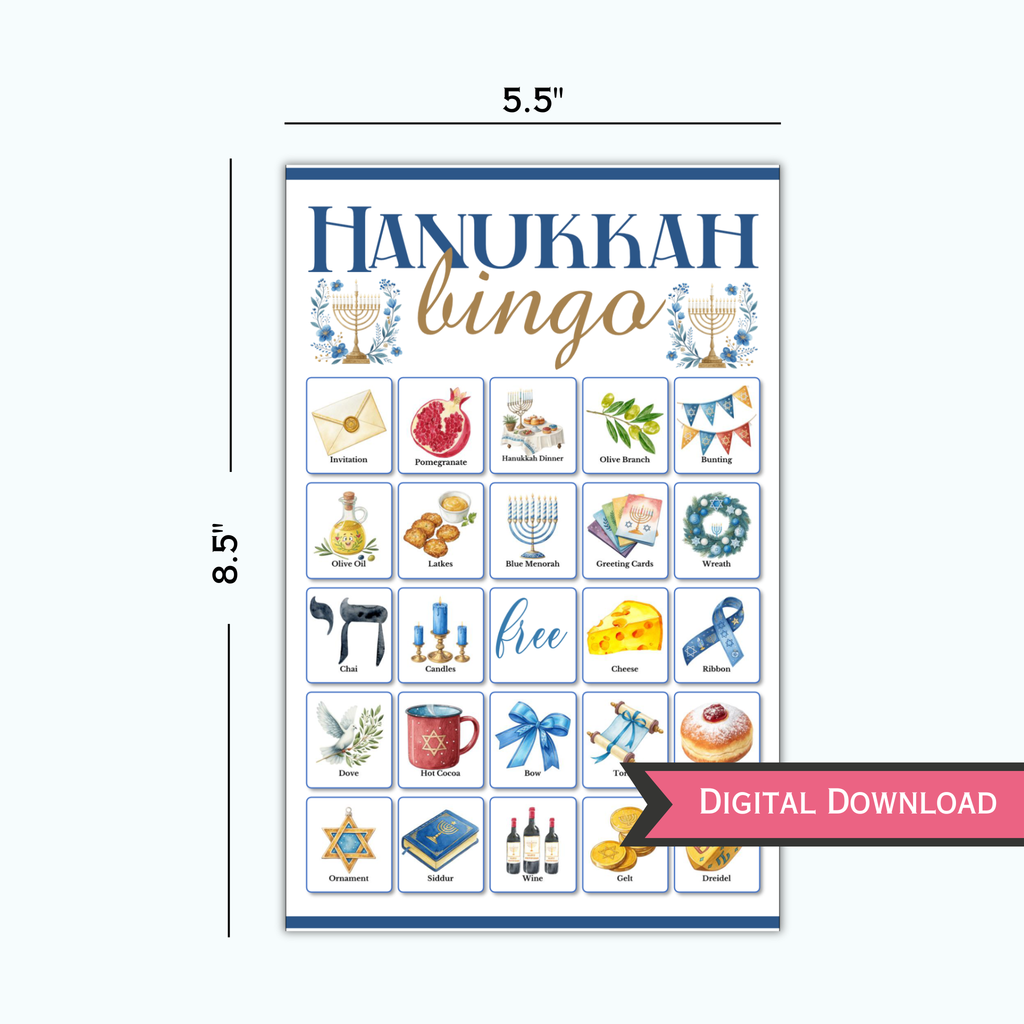 Hanukkah Bingo Game