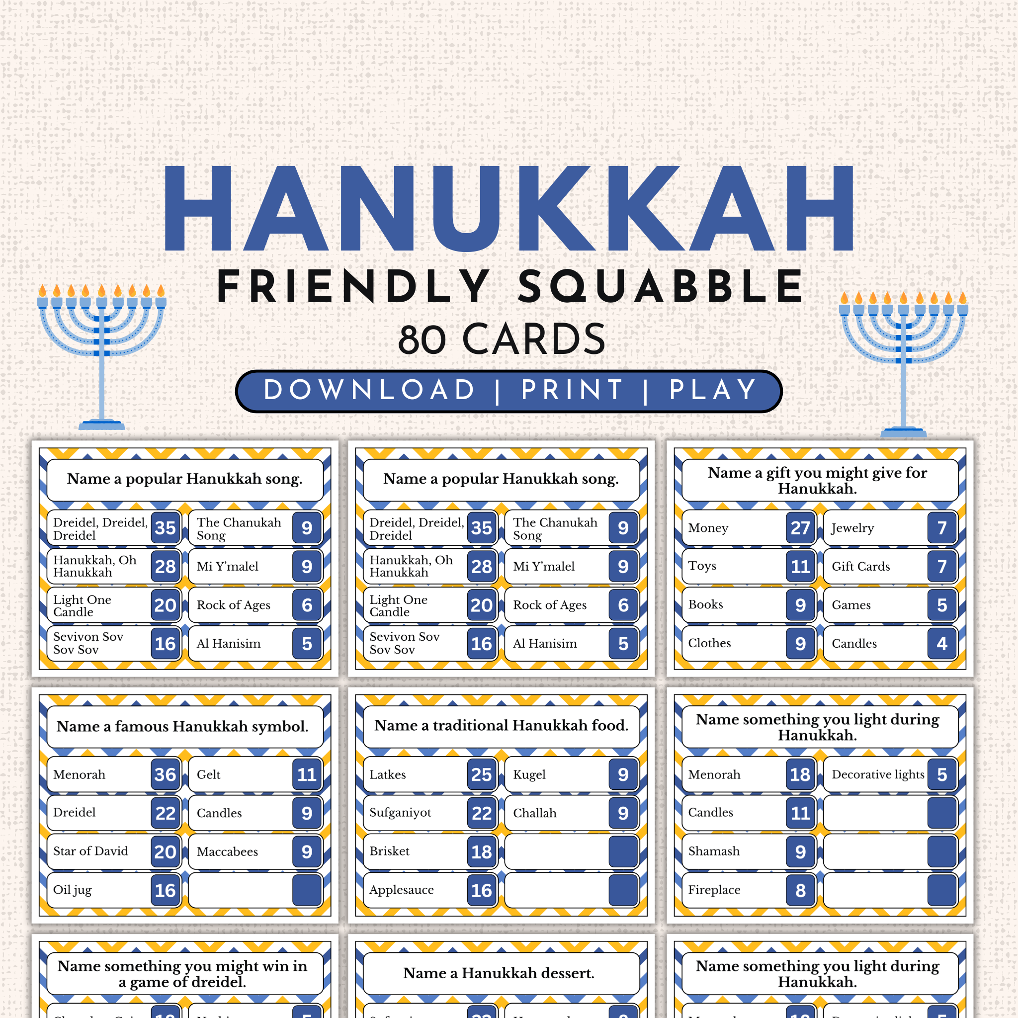 Hanukkah Friendly Squabble