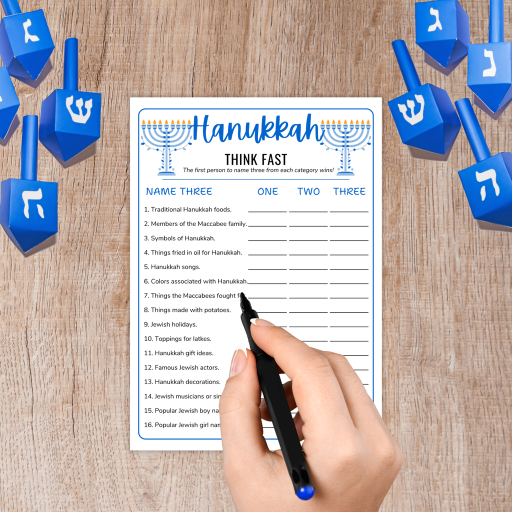 12 Hanukkah Party Games