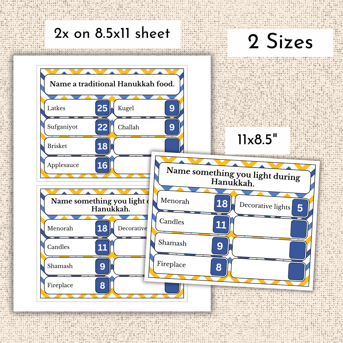 Hanukkah Friendly Feud