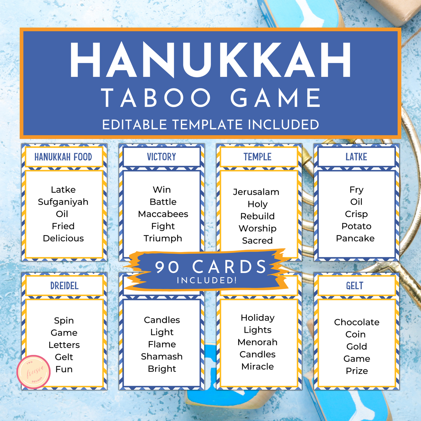 Hanukkah Taboo Game